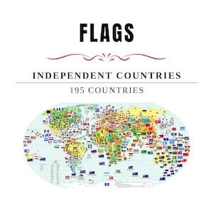 World Flags SVG Bundle: 2025 Country, State, and Org Icons (Digital Download)