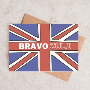 Humoristische Royal Navy-wenskaart | Gefeliciteerd kaart | Britse militaire geschenken | Gefeliciteerd, goed gedaan, promotiekaarten | Bravo Zulu