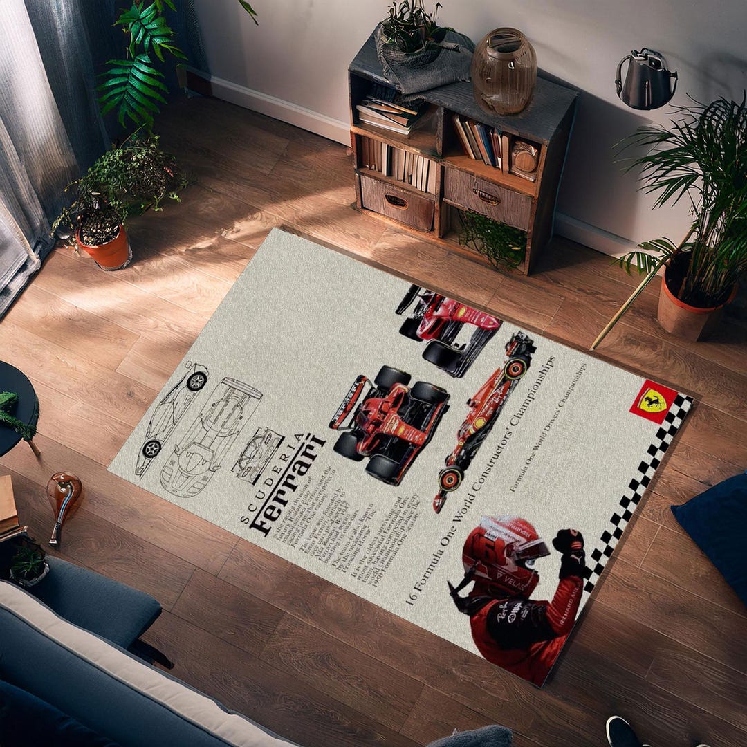 Ferrari Scuderia Rug for Home Decore Carpet | Washablerug ...