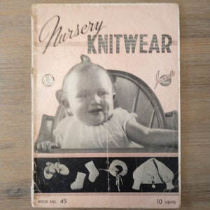 Nursery Knitwear Vintage Booklet - Prize Winners   c.1941  KC#41