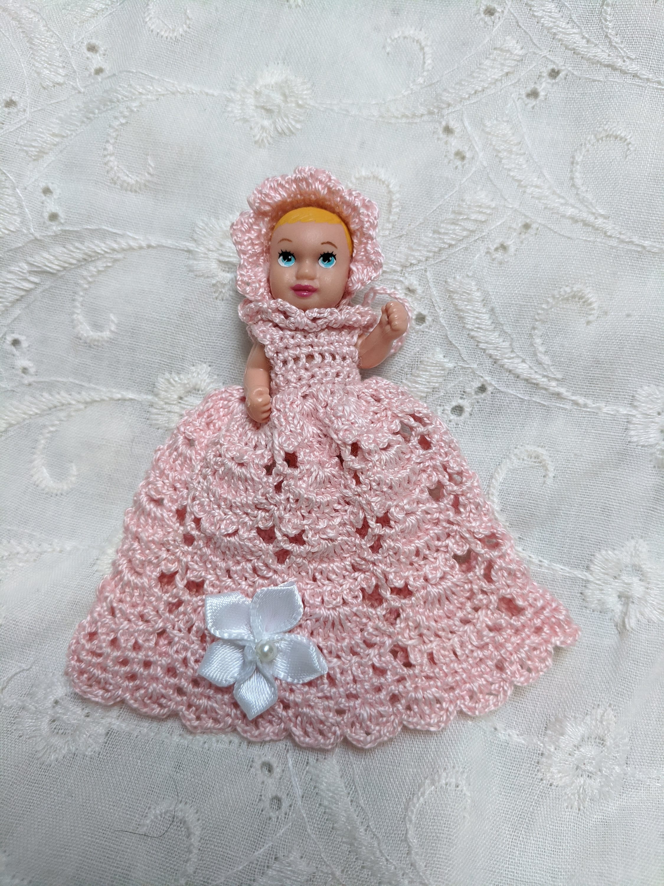 19 Crochet Bonnet Patterns with Pixie, Scallop, and Vintage Styles 15 Miniature Doll Gown Set Crochet Pattern
