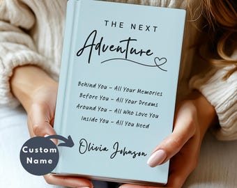 The Next Adventure Personalized Notebook, New Beginnings Journal, Retirement Gift, Moving Away Gift for Friend, New Career, Graduation