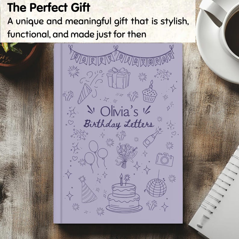 Birthday Keepsake Journal – Personalized Birthday Memory Book, New Baby ...