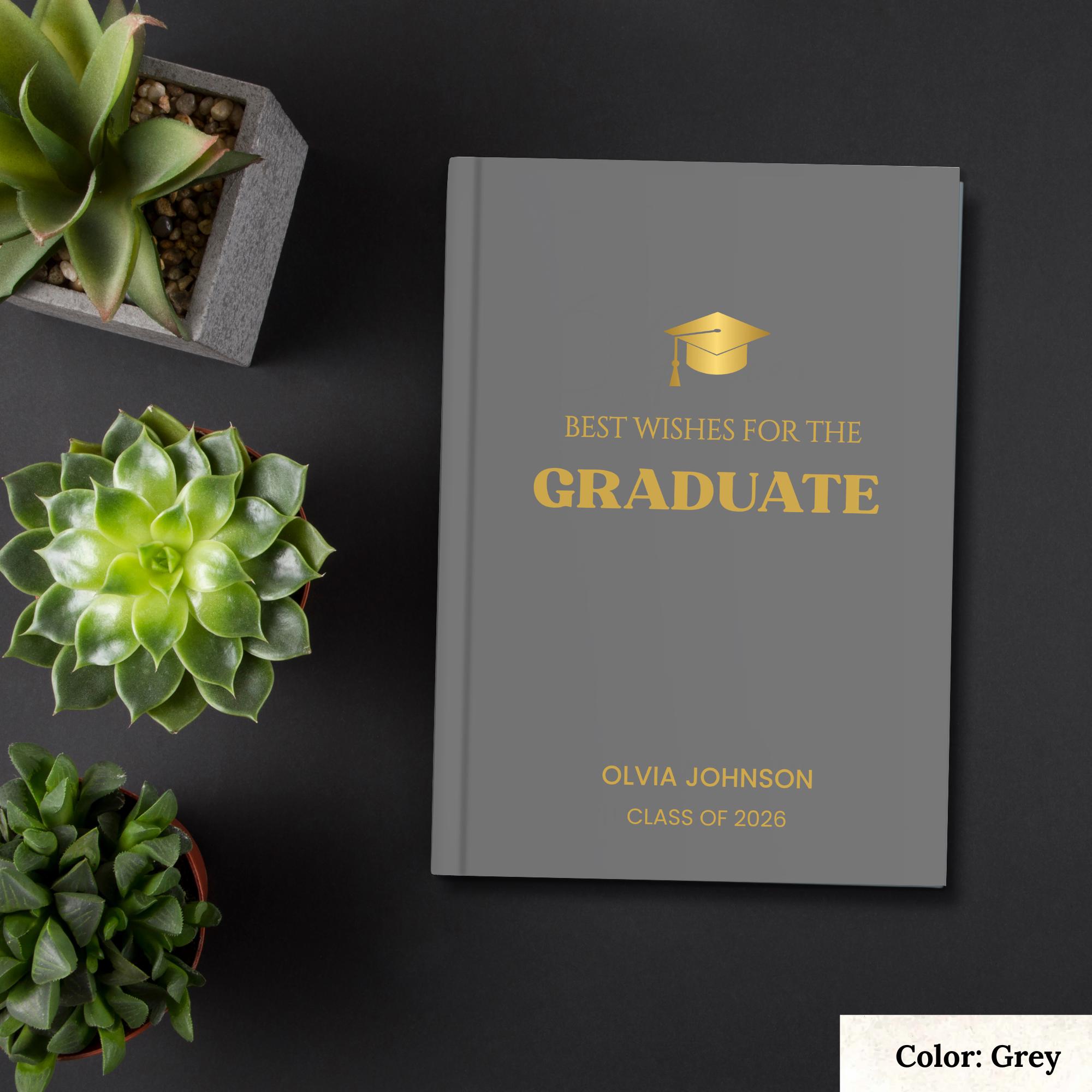 Graduation Message Book Personalized Graduation Book: Graduation Guest Book, Graduation ...