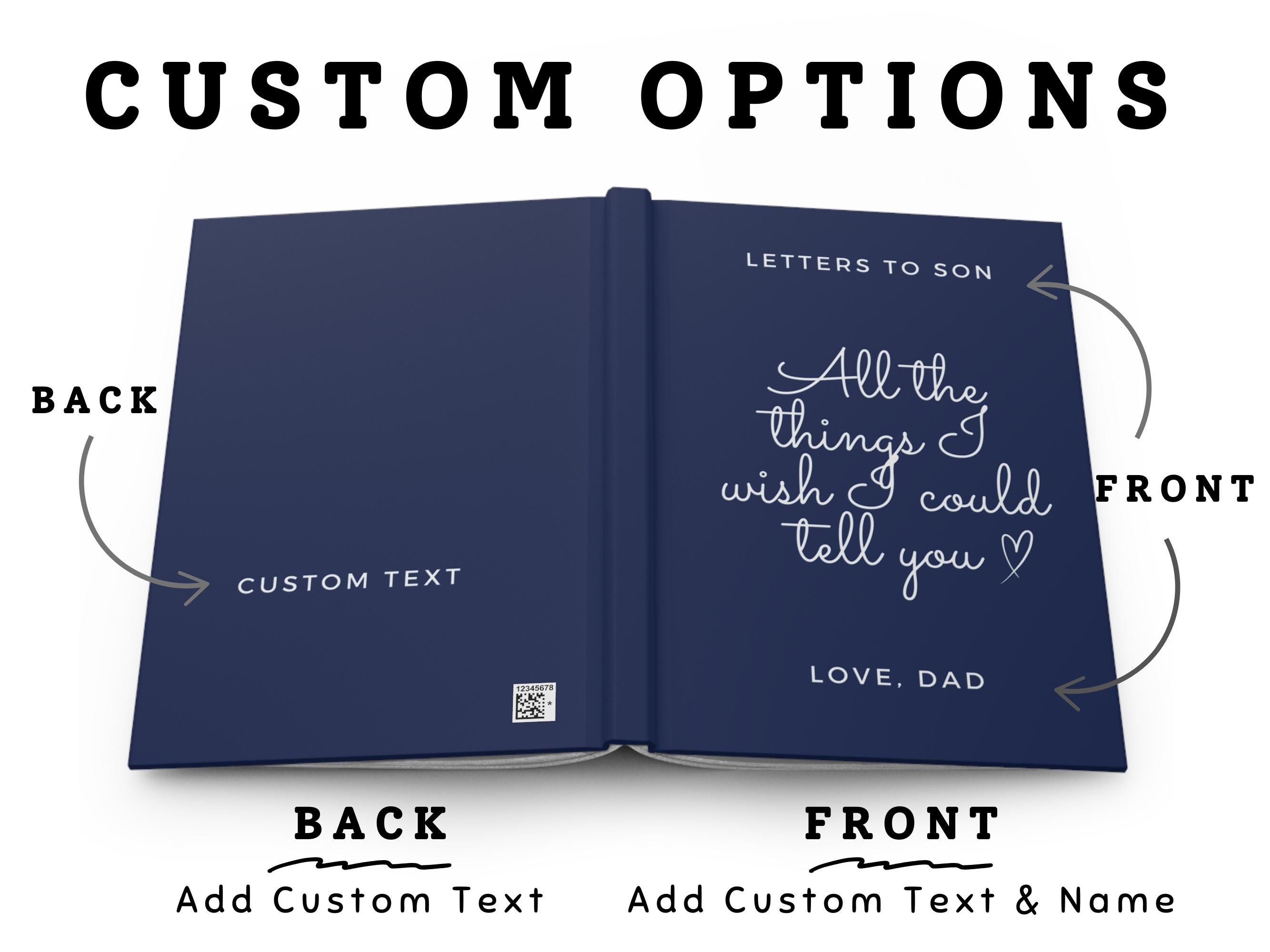 Grief Lettering Grief Journal Personalized, Loss of Mother or Father, Letters to My ...