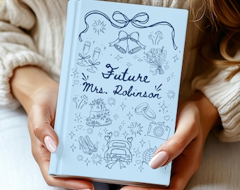 Personalized Wedding Planning Journal, Engagement Gift for Her, Custom Name 2025 Bride to Be Bridal Shower Gift, Future Mrs, Newly engaged