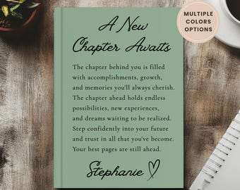 New Chapter Awaits Journal: Personalized Moving Away Gift, Friend Going Away, Goodbye Gift, Long Distance Friendship Gift, New Job for Her