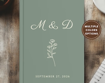 Monogrammiert als Hochzeitsplaner, Tagebuch, Notizbuch, Notizbuch, Notizbuch, Notizbuch, Notizbuch, Notizbuch für die Braut