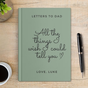 Diario de duelo personalizado, pérdida de madre o padre, cartas a mi esposo o esposa, obsequio conmemorativo, obsequio de condolencias y duelo
