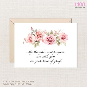 Carte de condoléances imprimable. Message de condoléances, de sympathie, de famille, de fleurs, de roses, de deuil. Message sincère et chaleureux. Chagrin, chagrin, deuil.