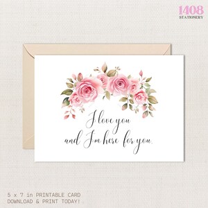 Condolences Sympathies Printable Card . Friends Family Floral Roses Grief Greeting Note . Warmest Care Hearfelt Message . Sorrow Duel Grieve