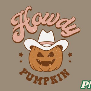 Halloween Skeleton PNG, Howdy Halloween Shirt PNG, Western Halloween Png, Retro Halloween Png, Halloween Pumpkin PNG, Halloween Png