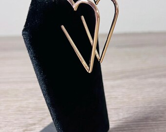 Gold Heart Earrings