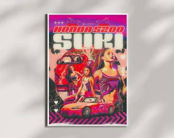 The Fast and the Furious - SUKI - Movie Poster (Digital Download)