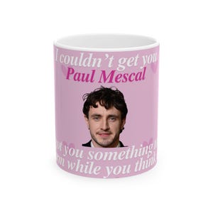 Paul Mescal Inspired Ceramic Mug, 11oz, Normal People, Gift for TV Series Fans, Printed Coffee Cup, Gladiator II, Unique Present