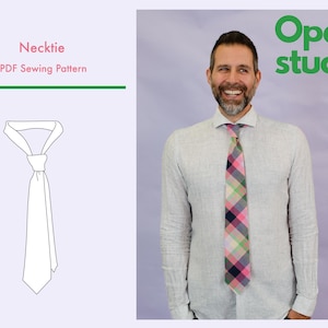 Necktie and Bowtie Sewing Pattern PDF