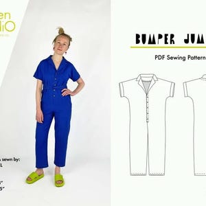 Bumper Jumper / Sizes XXS-5X / PDF sewing pattern US Letter, A4 and A0