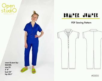 Bumper Jumper / Sizes XXS-5X / PDF sewing pattern US Letter, A4 and A0