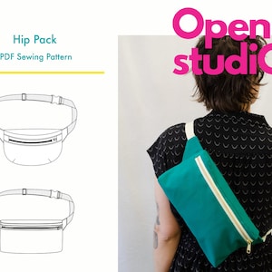 Hip Pack Sewing Pattern, Fanny Pack Sewing Pattern Digital Download