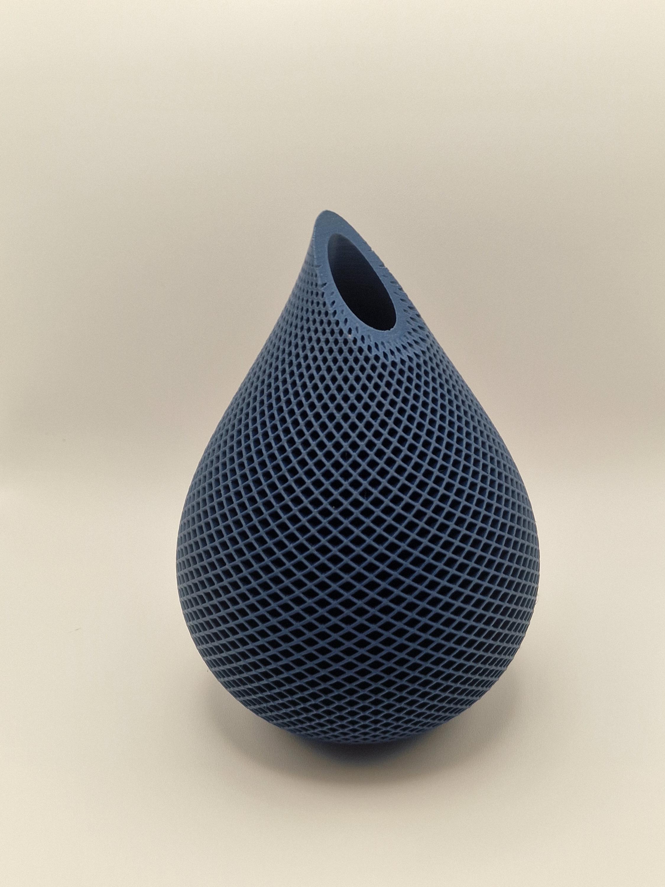 Vase Céramique Damier Jaune 20x15 Cm - Déco Design Louvre