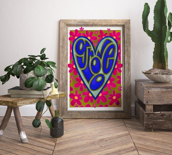 Groove is in the Heart (signed art print)