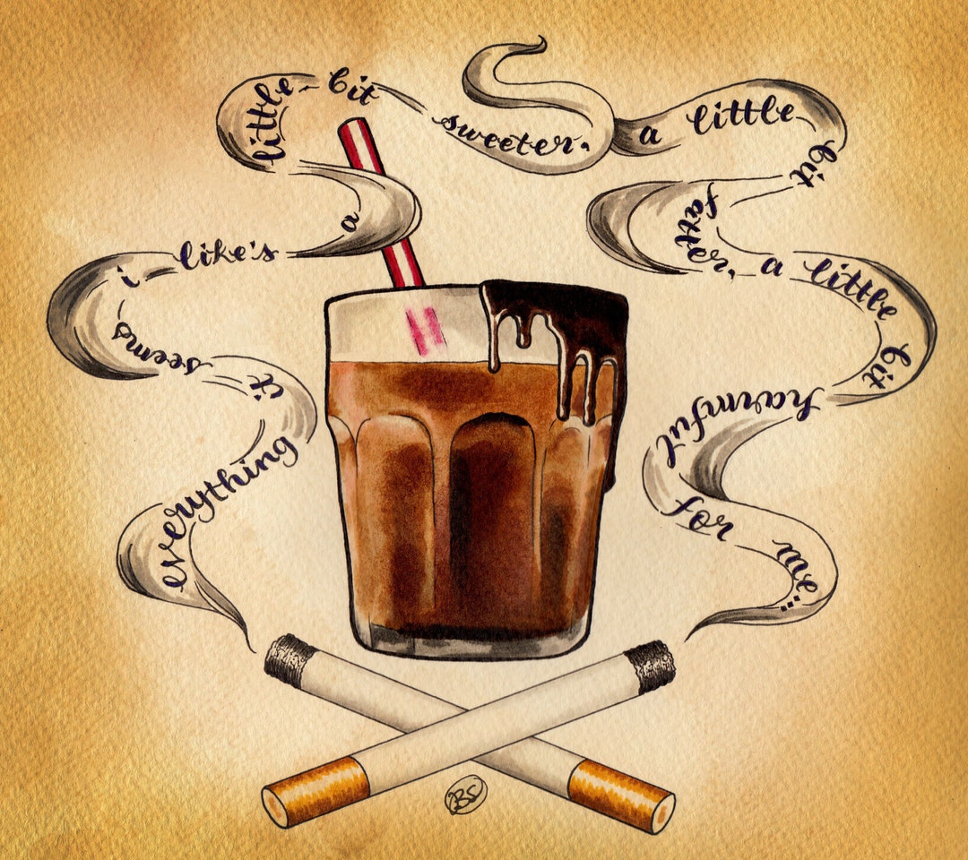 Cigarettes and Chocolate Milk (8x10 Print) Etsy