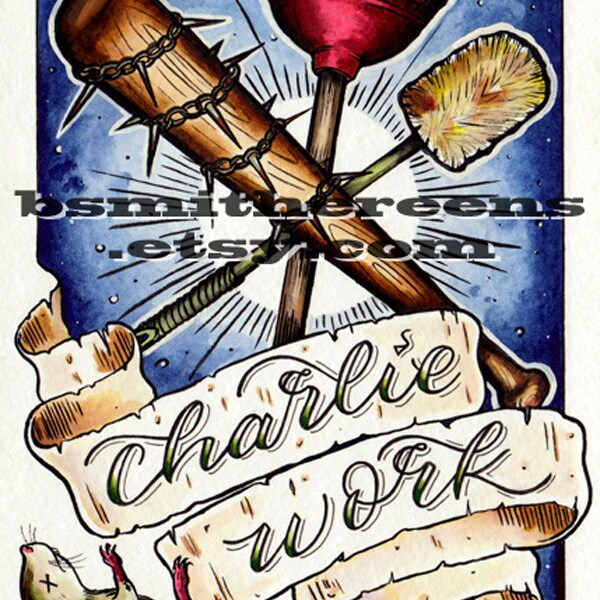 Charlie Work (5 x 7 signiertdruck)