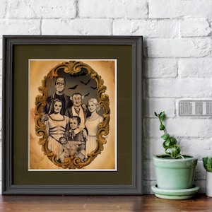 The Munsters (8x10 signed print with border)