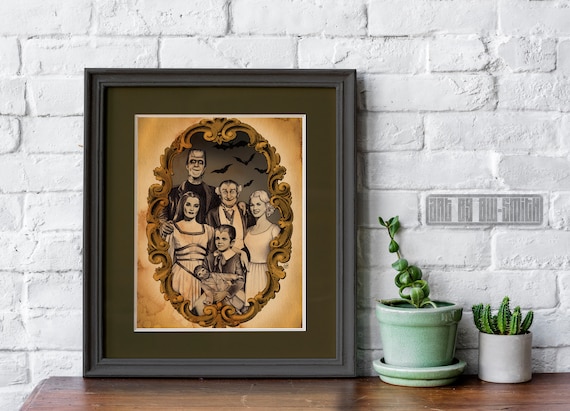The Munsters (8x10 signed print with border)