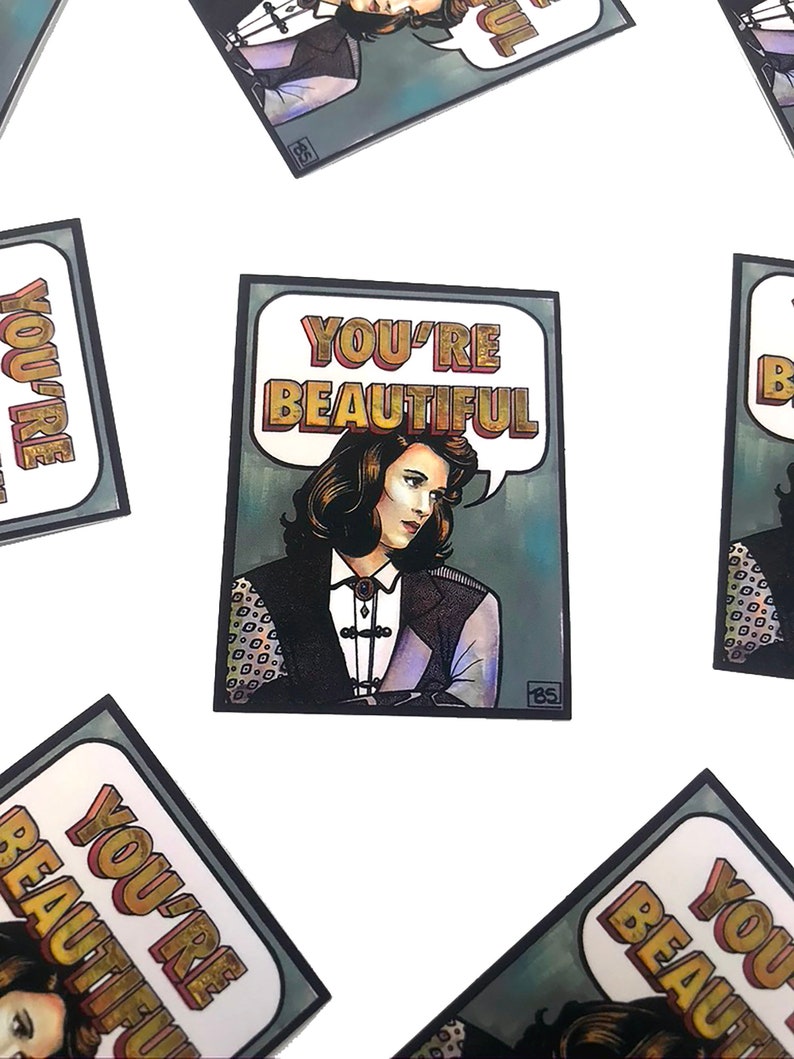 You're Beautiful 2 x 2.6 matte sticker image 2
