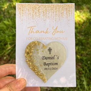 Unique Baptism Favors, Baptism Thank You Magnet,Christening Favors, Baptism Epoxy Magnet Gift, Christening Bulk Favors,First Communion Favor