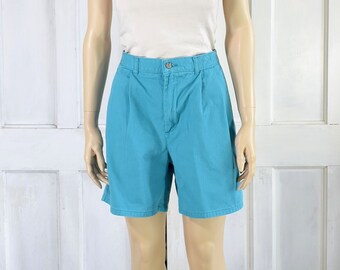 90s Vintage Shorts - Unisex Eddie Bauer Shorts- High Waisted Pleated Shorts - 32 inch waist