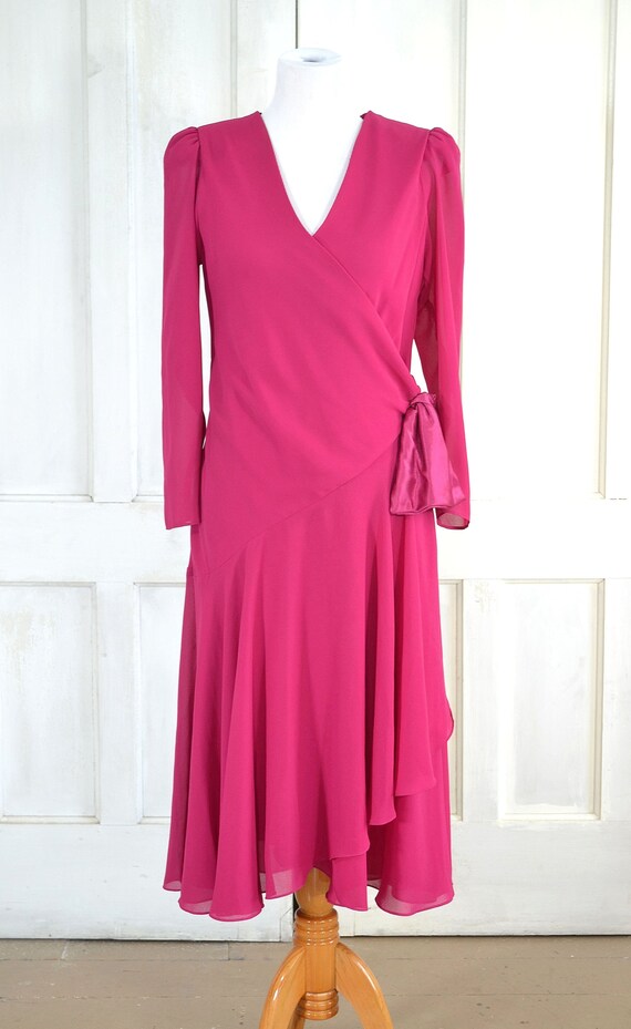 knee length dresses for ladies MUST HAVE V-neck Layered Wrap Dress  CHUUI_Collection