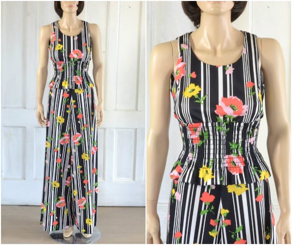 60s Vintage Palazzo Pants Set - Ruth Norman for Ga