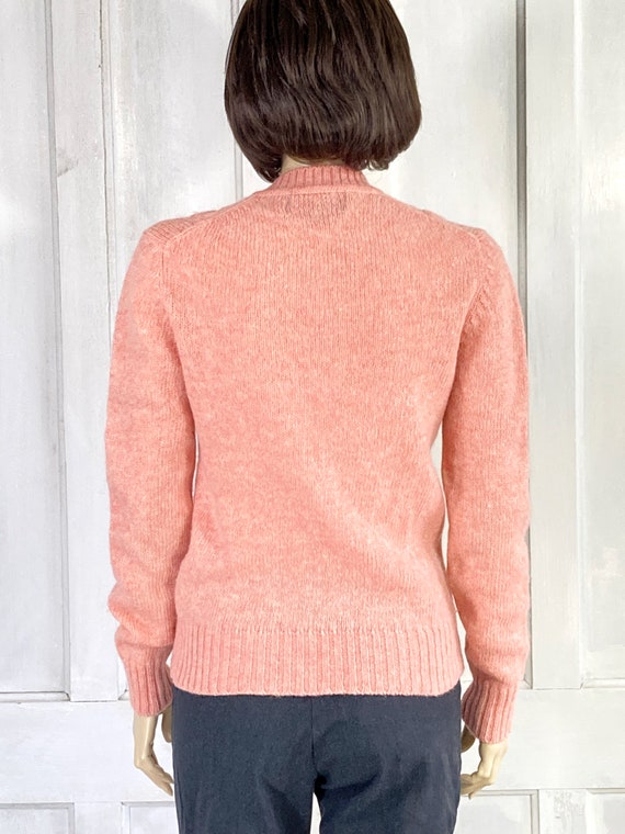 Vintage Wool Cable Knit Sweater - Wool Pullover S… - image 6