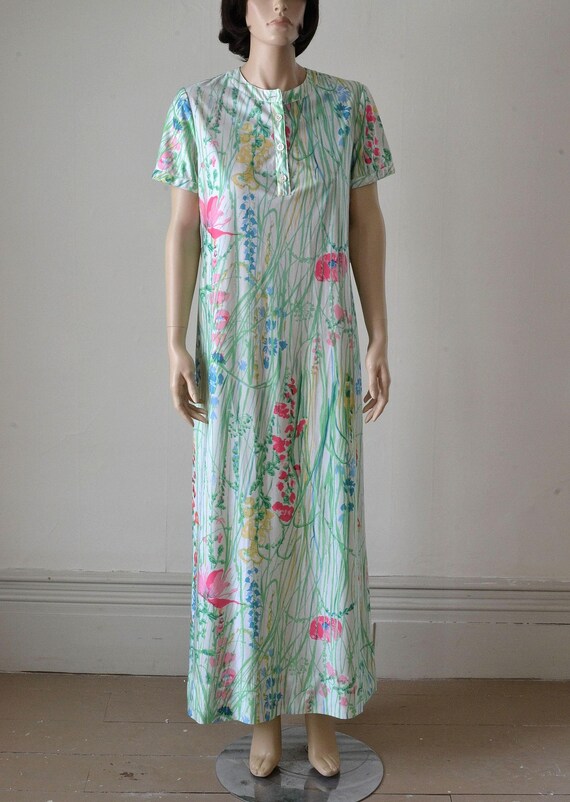 70s Maxi Dress - Joan Leslie by Kaspar - Jersey K… - image 2