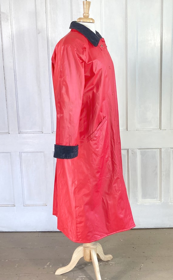 Vintage 80s 90s Rain Coat - All Weather Slicker -… - image 7