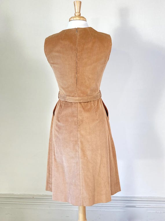 60s Vintage Corduroy Dress - 50s Fit and Flare Dress With Pockets - Preppy  Academia - Etsy