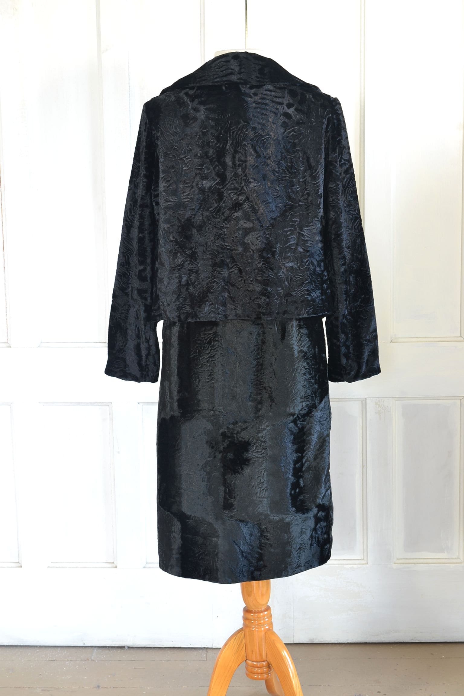60s MOD Faux Fur Suit - 1960s Borella Fairmore Suit- Faux Sheared