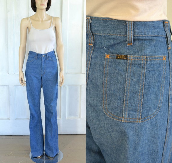 high waisted vintage flare jeans