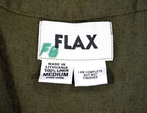 Vintage FLAX Engelhart 100% Linen Overalls - NWT … - image 9