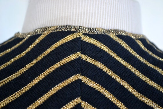 Vintage 80s Evening Jacket - Wool Sweater Knit Ve… - image 8