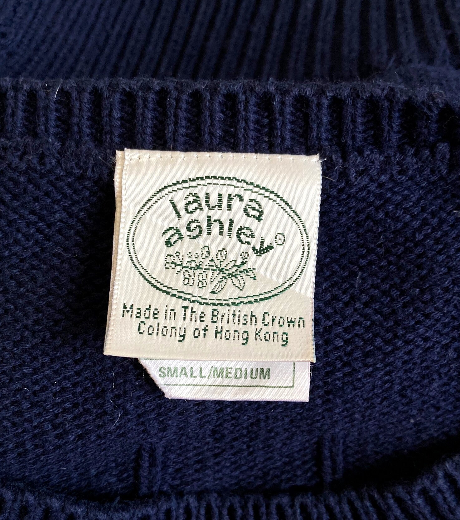 Vintage Laura Ashley Embroidered Sweater - 90s Cottagecore Cotton 