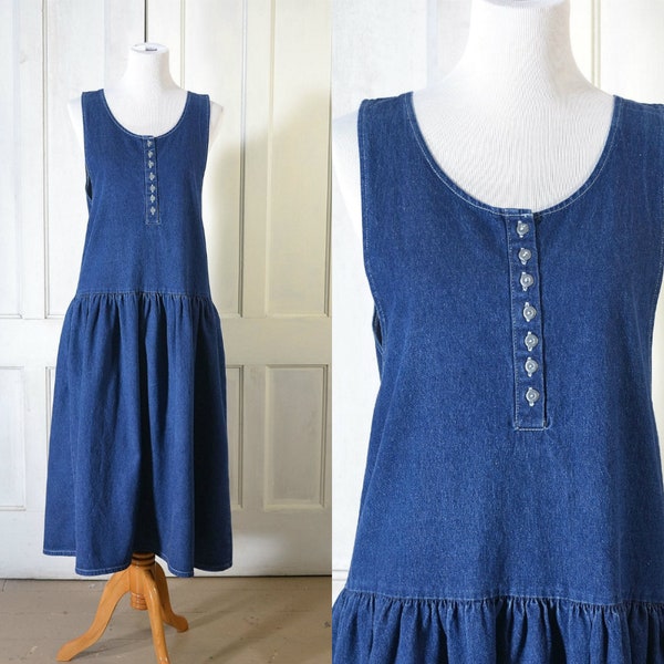 Blue Denim Dress - Etsy