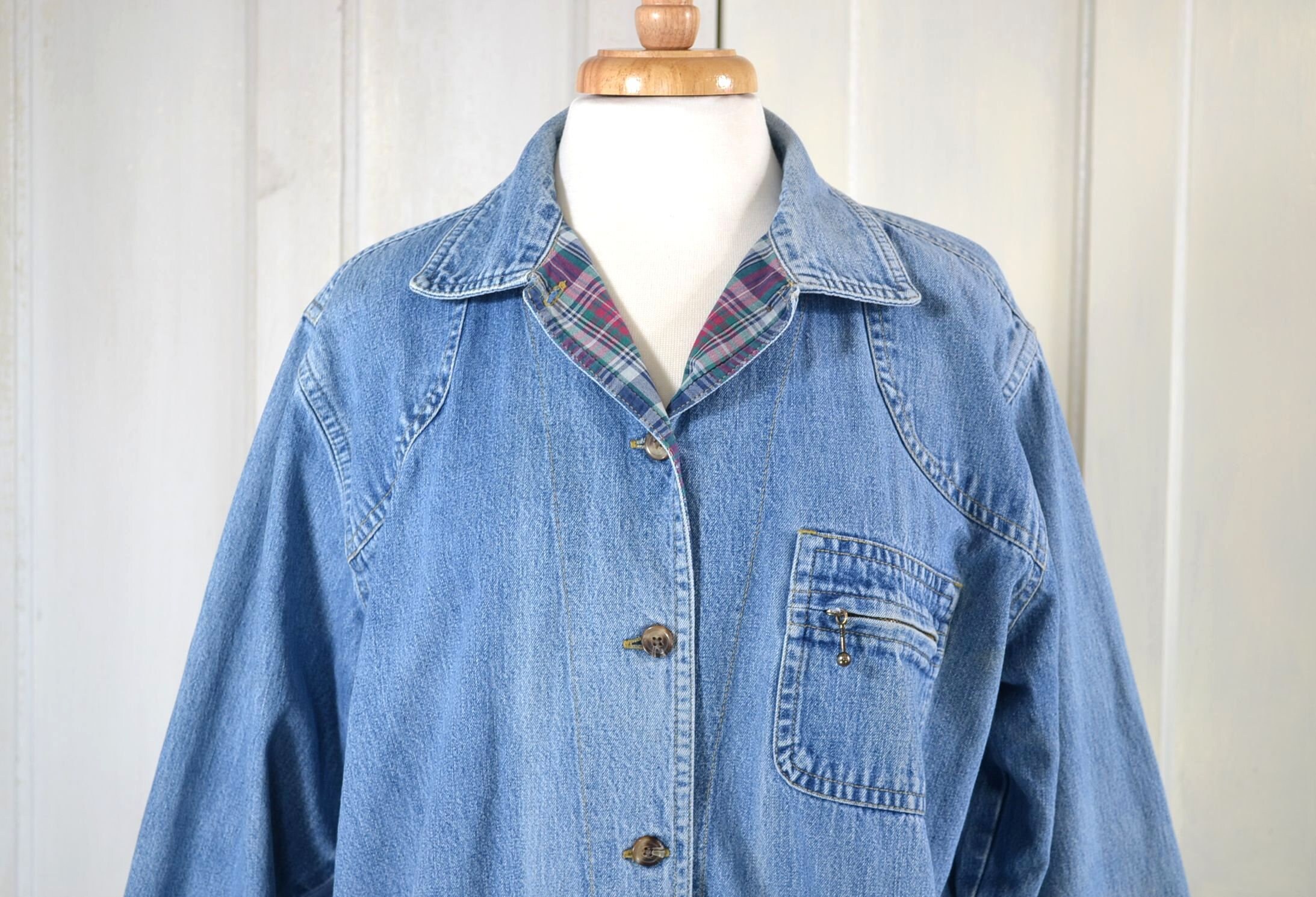 ジャケット・アウター 90s vintage Levi's Chore Jacket coverall Rare Vintage 90's Levi's Coverall Denim Jacket Gold Patch | eBay