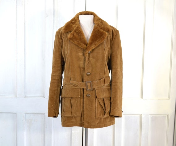 Vintage 70s Westerfield Brushed Corduroy Coat - Fa