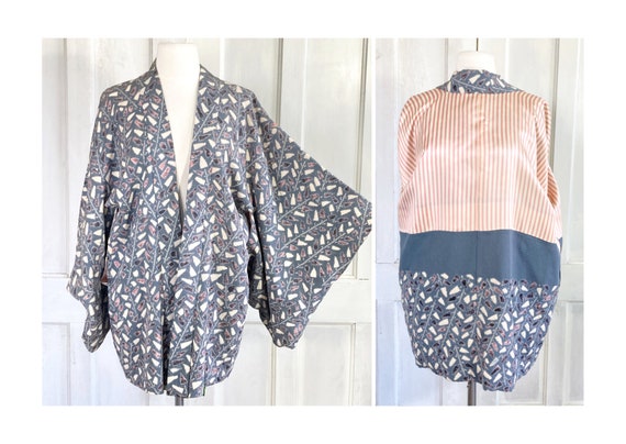 Vintage Haori Kimono - Silk Kimono - Japanese Hao… - image 1