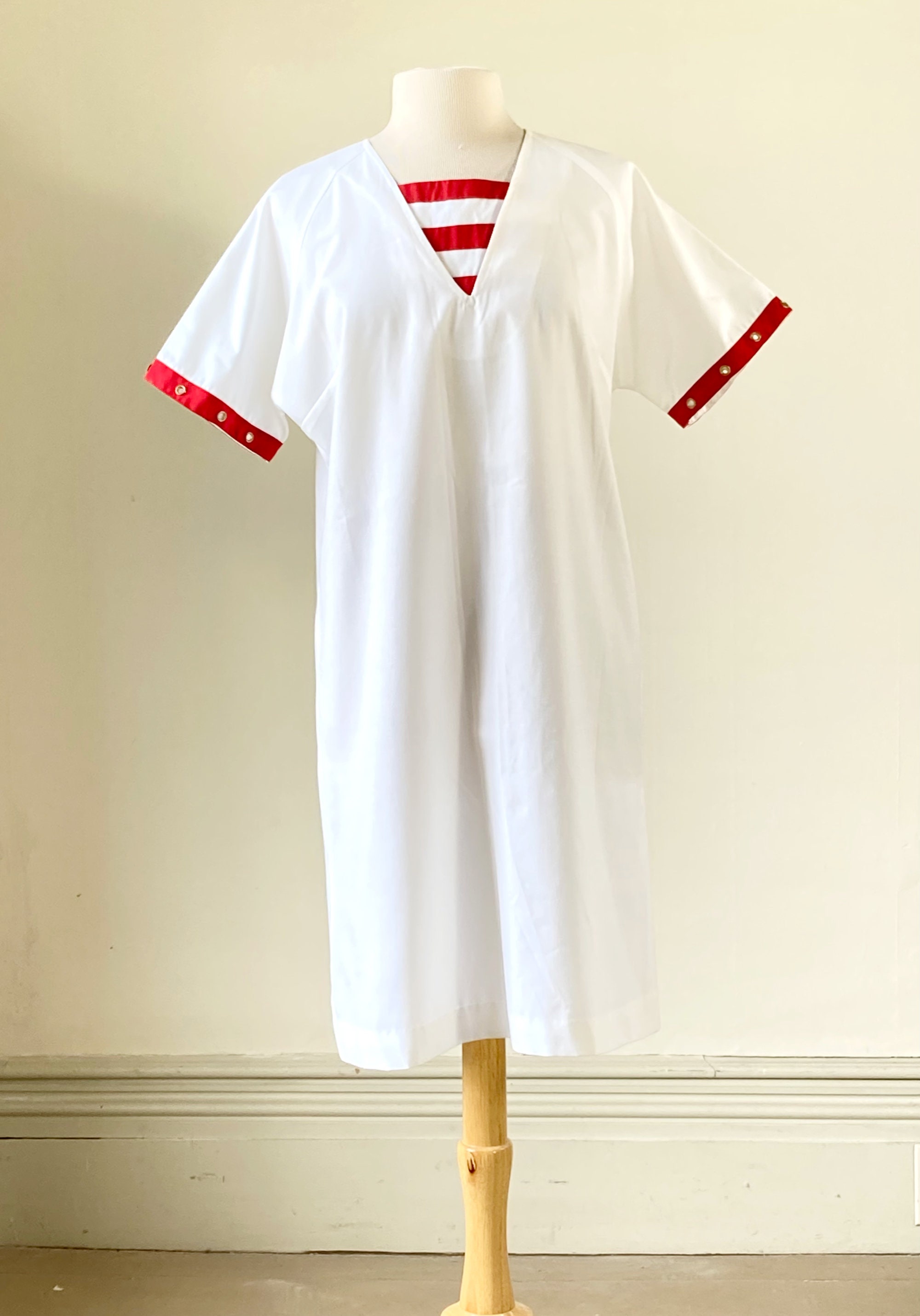 red and white sailor dress Red/white Cotton Sailor Dress for kids