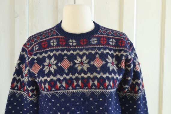 40s Vintage Jantzen Snowflake Sweater - 1940s Woo… - image 5