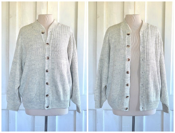 boxy wool blend classic cardigan